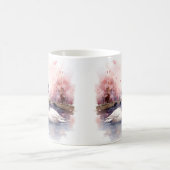 Valentinstag in Paris - Paar Schwäne - Tasse (Mittel)