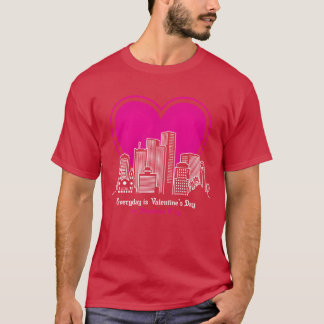 Valentinstag in Phoeni City retro T-Shirt