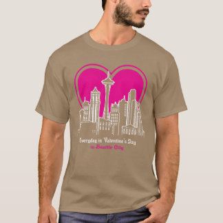 Valentinstag in Seattle City Freunde T-Shirt