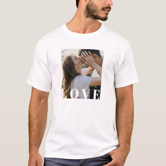 Valentinstag individualisierbarer Foto T - Shirt (Vorderseite)