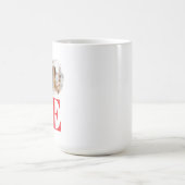 Valentinstag individuell anpassbarer Bilderrahmen Kaffeetasse (Mittel)