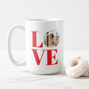 Valentinstag individuell anpassbarer Bilderrahmen Kaffeetasse