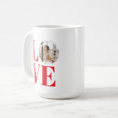 Valentinstag individuell anpassbarer Bilderrahmen Kaffeetasse (Vorderseite Links)
