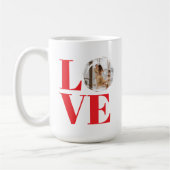 Valentinstag individuell anpassbarer Bilderrahmen Kaffeetasse (Links)