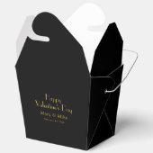 Valentinstag Individueller Name Solide Schwarze Ta Geschenkschachtel (Offen)