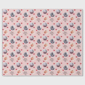 Valentinstag individuelles Foto Geschenkpapier (Flach)