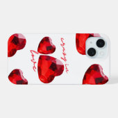 Valentinstag iPhone 15 Hülle (Rückseite (Horizontal))