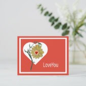 Valentinstag Jeden Tag Liebe Dich Gefühl  Postkarte (Stehend Vorderseite)