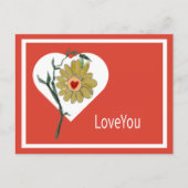 Valentinstag Jeden Tag Liebe Dich Gefühl  Postkarte (Vorderseite)