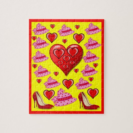 Valentinstag Jigsaw Puzzle (Vertikal)