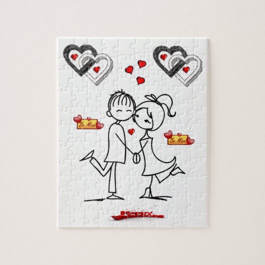 Valentinstag Jigsaw Puzzle (Vertikal)