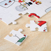 Valentinstag Jigsaw Puzzle Hearts Fire Snowman (Seite)