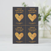 Valentinstag Joke Covid Glitzer Gold und Black Karte (Stehend Vorderseite)