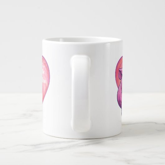 Valentinstag Jumbo-Tasse (Rückseite)