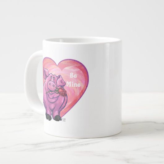Valentinstag Jumbo-Tasse (Vorderseite Links)