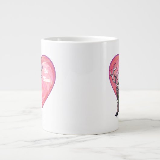 Valentinstag Jumbo-Tasse (Vorderseite)