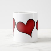 Valentinstag Jumbo-Tasse (Vorderseite)