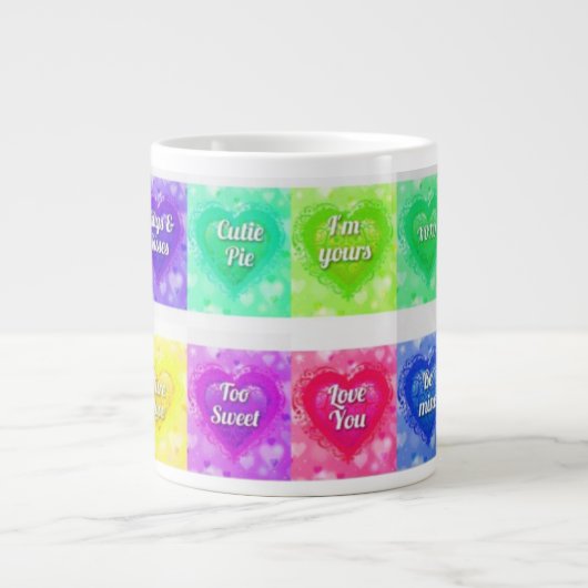 Valentinstag Jumbo-Tasse (Vorderseite)