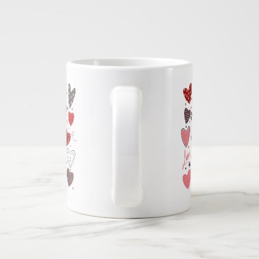 Valentinstag Jumbo-Tasse (Rückseite)