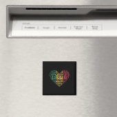 Valentinstag Juneteenth Black History Month Prou Magnet (In Situ (Geschirrspüler))
