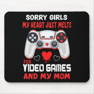 Valentinstag Jungen Videospiele Mutter Gamer Herze Mousepad