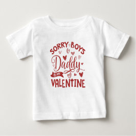 Valentinstag, Jungs Daddy ist mein Valentine. Baby T-shirt