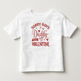 Valentinstag, Jungs Daddy ist mein Valentine. Kleinkind T-shirt