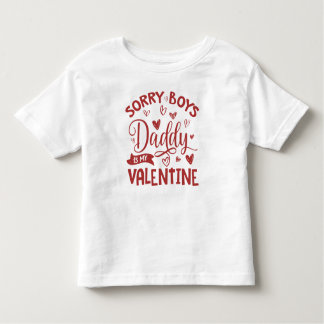 Valentinstag, Jungs Daddy ist mein Valentine. Kleinkind T-shirt