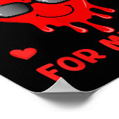 Valentinstag Jungs Kinder sitzen in meinem Herzen  Poster (Ecke)