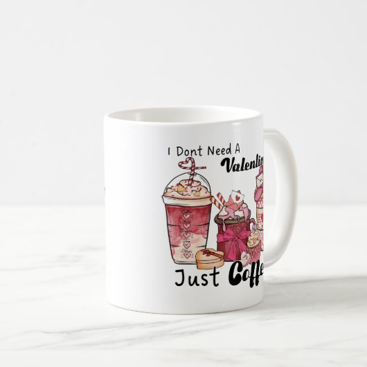 Valentinstag Kaffee Funny Kaffeetasse (VorderseiteRechts)