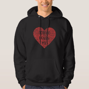 Valentinstag Kaffee Lieben ich Grafik Hoodie