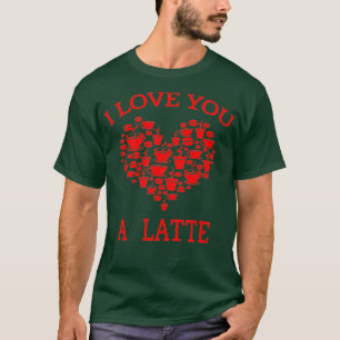 Valentinstag Kaffee Pun Geschenk - Ich Liebe Sie e T-Shirt