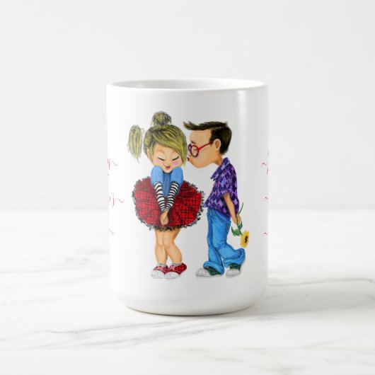 Valentinstag Kaffee Tasse Geschenk - Ich Liebe Sie (Mittel)