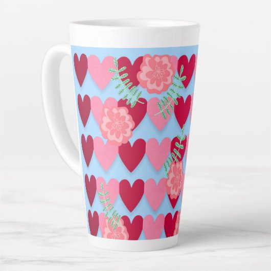 Valentinstag Kaffeepause Tasse (Linke Ecke)