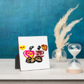 Valentinstag-Kaffees und -Kekse Fotoplatte (InSitu)