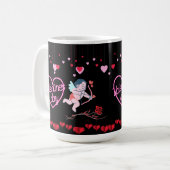 Valentinstag Kaffeetasse (Vorderseite Links)