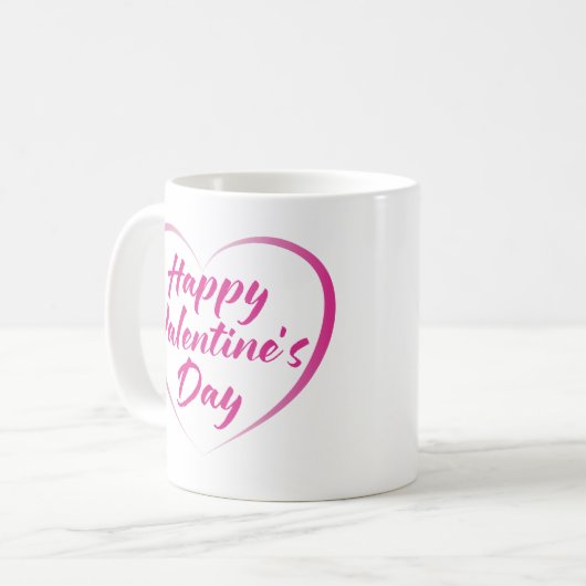 Valentinstag Kaffeetasse (Vorderseite Links)