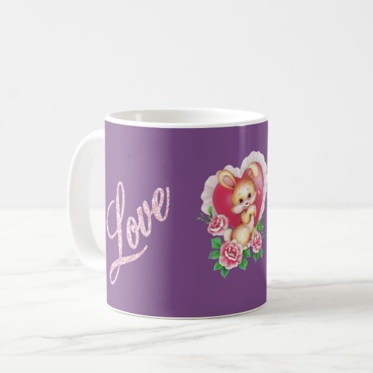 Valentinstag Kaffeetasse (Vorderseite Links)