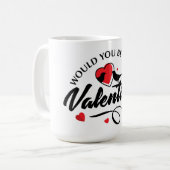Valentinstag Kaffeetasse (Vorderseite Links)