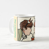 Valentinstag Kaffeetasse (Vorderseite Links)