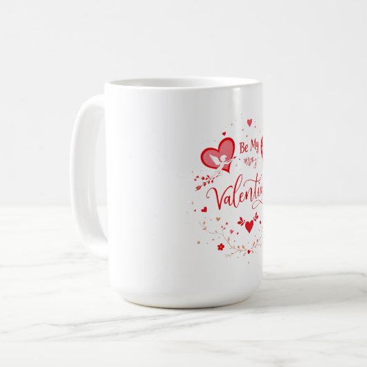 Valentinstag Kaffeetasse (Vorderseite Links)