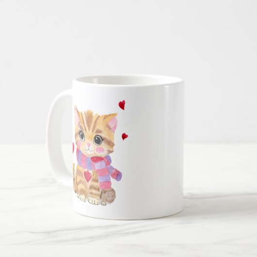 Valentinstag Kaffeetasse (Vorderseite Links)
