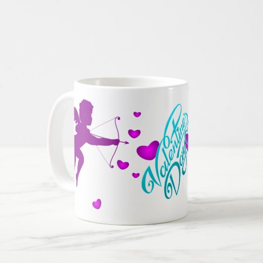 Valentinstag Kaffeetasse (Vorderseite Links)