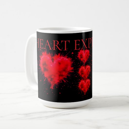 VALENTINSTAG KAFFEETASSE (Vorderseite Links)
