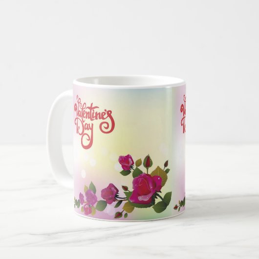 Valentinstag Kaffeetasse (Vorderseite Links)