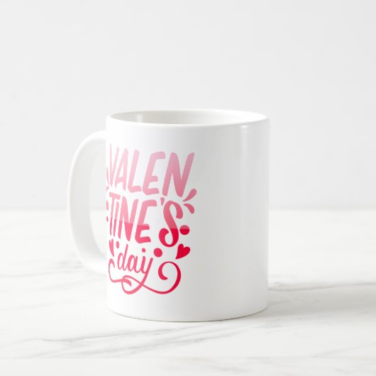 Valentinstag Kaffeetasse (Vorderseite Links)