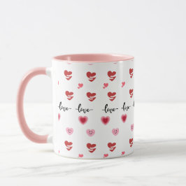 Valentinstag-Kaffeetassen Pinkes Thema Tasse