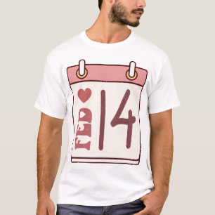 Valentinstag-Kalender T-Shirt