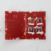 Valentinstag Kalligrafie Karte Roter Samt Farbe (Innenseite)