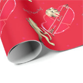 Valentinstag Karpfenpapier Geschenkpapier (Rolleneckpunkt)